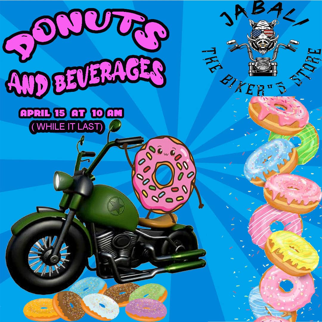 Donuts and Beverages - Jabali The Biker's Store