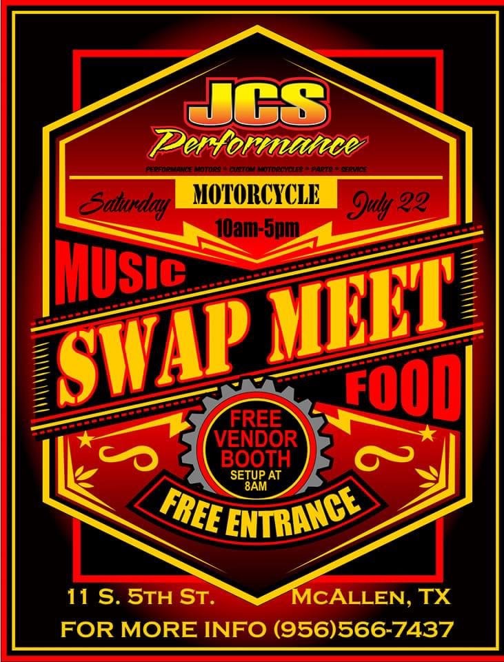 JCS Performance - Free Vendor Booth - swap meet - music - food