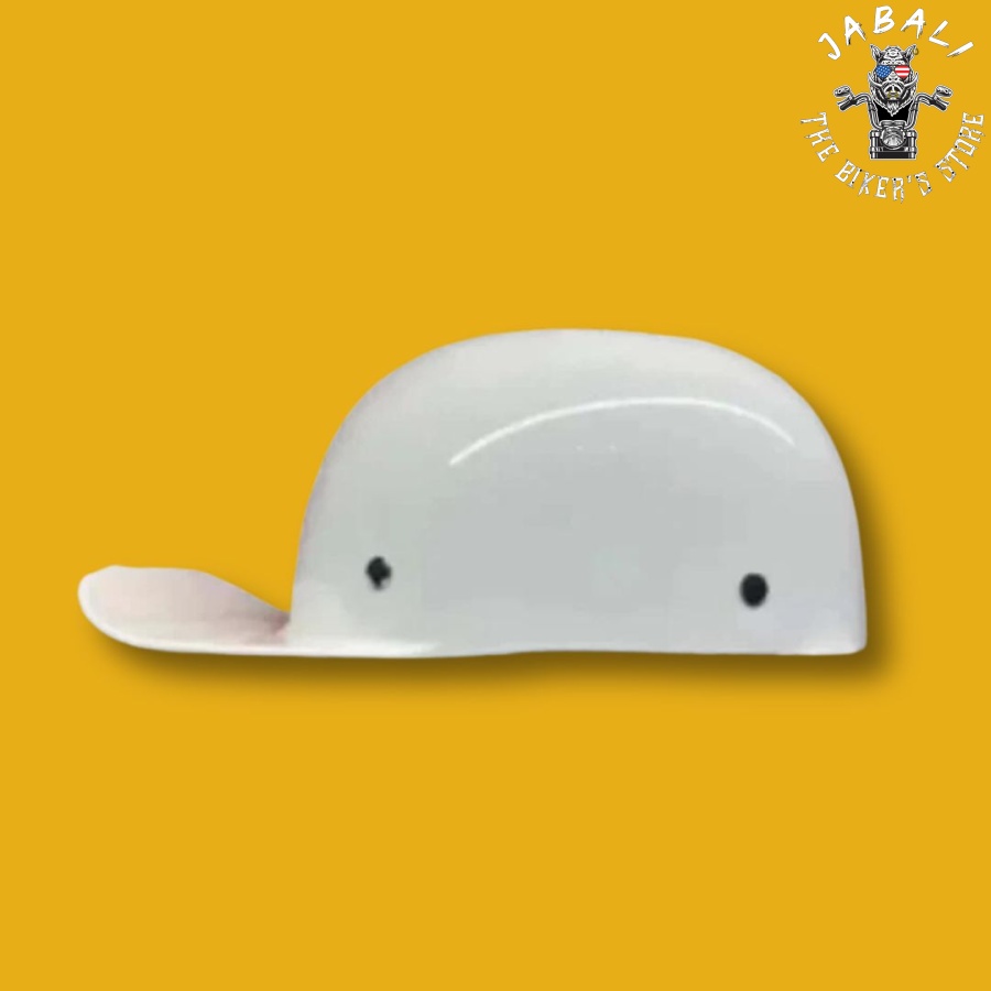 MICROLID SLIDER BASEBALL MOTORCYCLE HELMET White GLoss 1