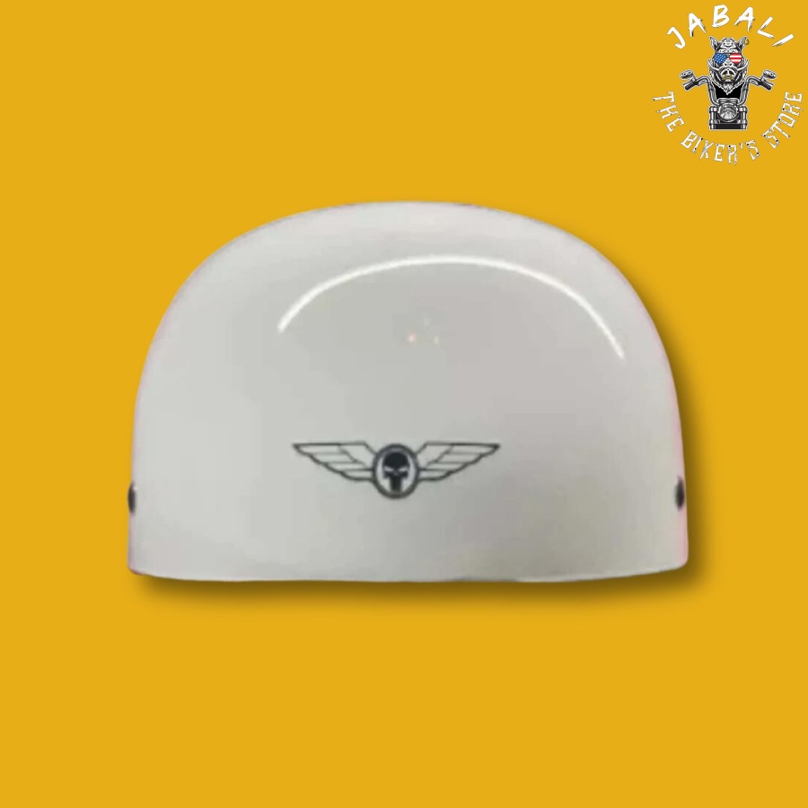 MICROLID SLIDER BASEBALL MOTORCYCLE HELMET White Gloss