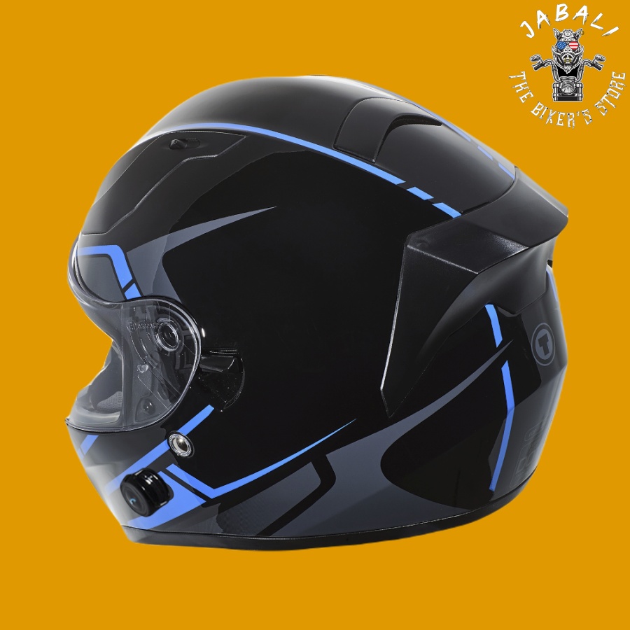 T15B05RSBL RushBlue Back Jabali The Bikers Store