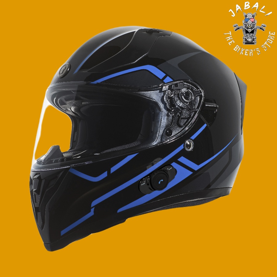 T15B05RSBL RushBlue LeftB Jabali The Bikers Store
