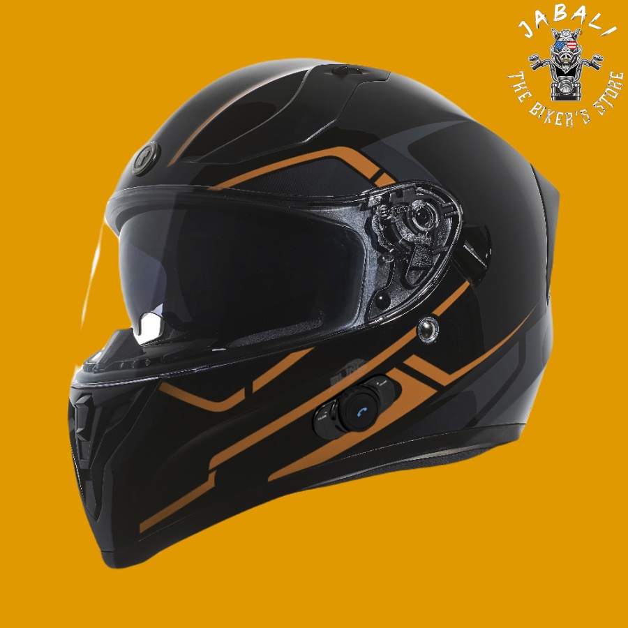 T15B05RSOR RushOrange Left Visor Jabali The Bikers Store