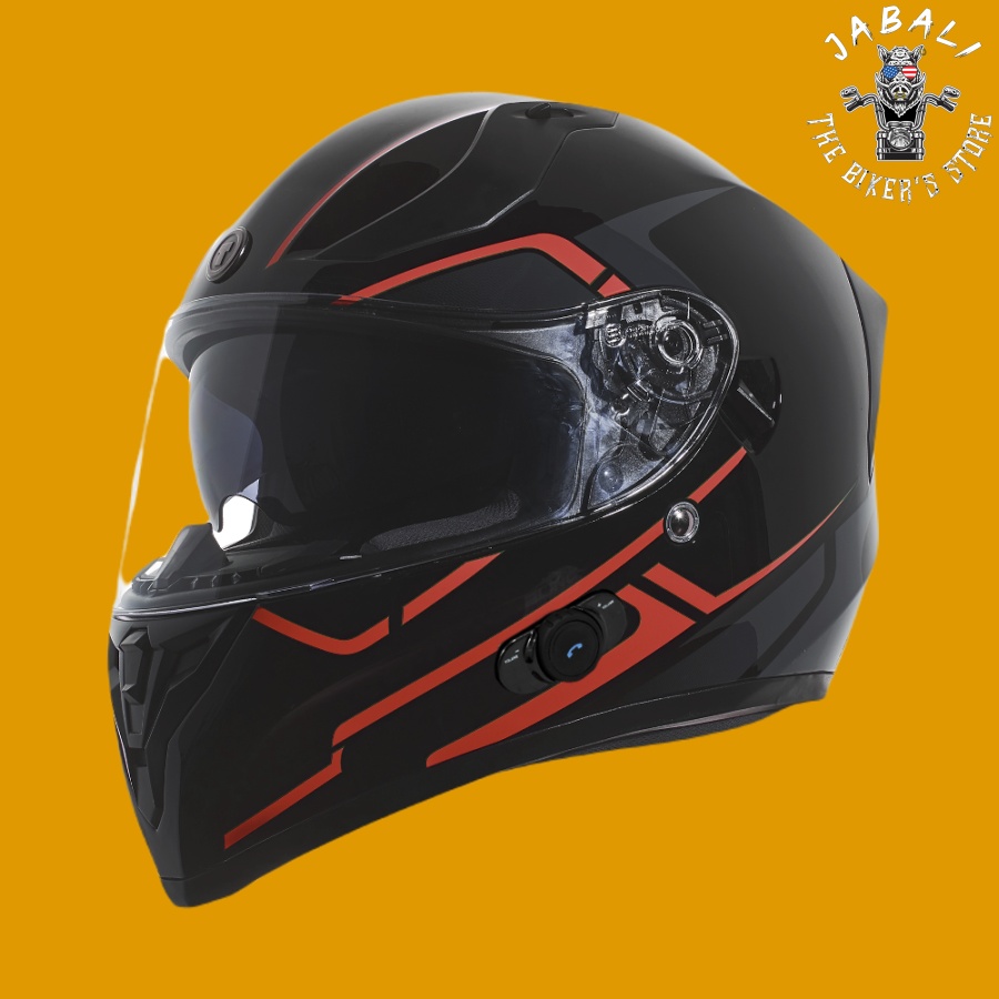 T15B05RSRD RushRed Left Visor Jabali The Bikers Store