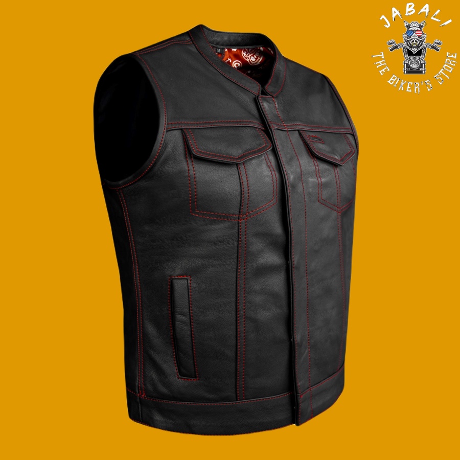 Ladies Leather Club Vest 01