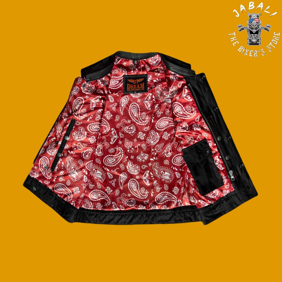 Ladies Leather Club Vest 03