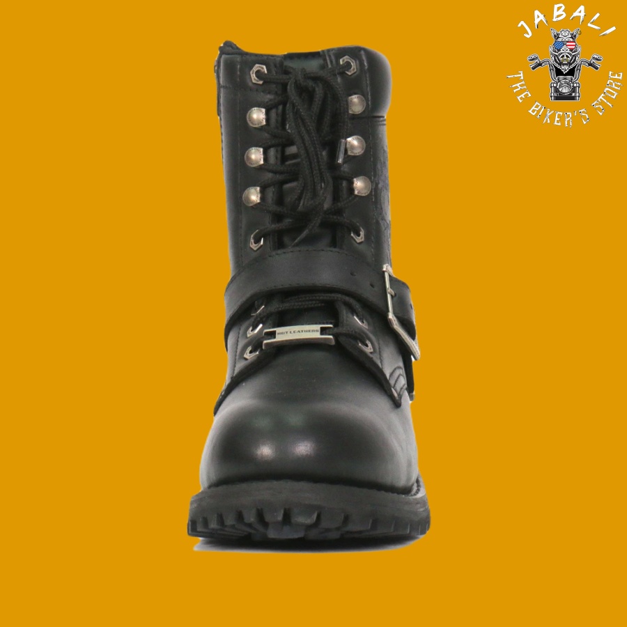 Hot Leathers Skull Logger Boots 03