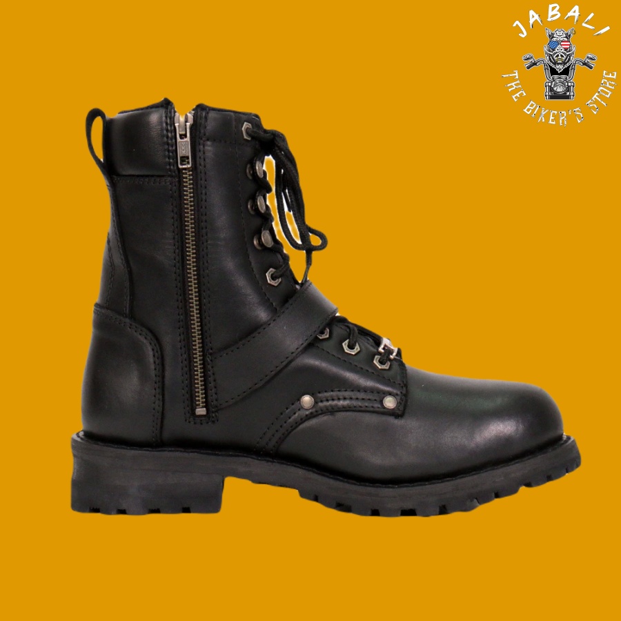 Hot Leathers Skull Logger Boots 04