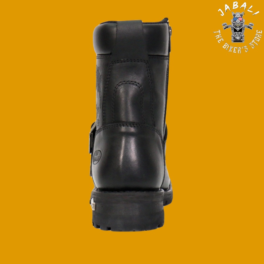 Hot Leathers Skull Logger Boots 05